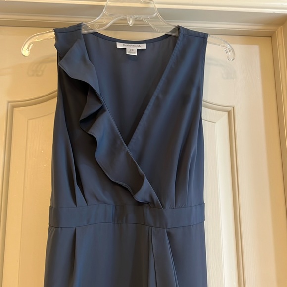 🫖 Motherhood Maternity Blue-Gray Dress 🫖 - Picture 6 of 6